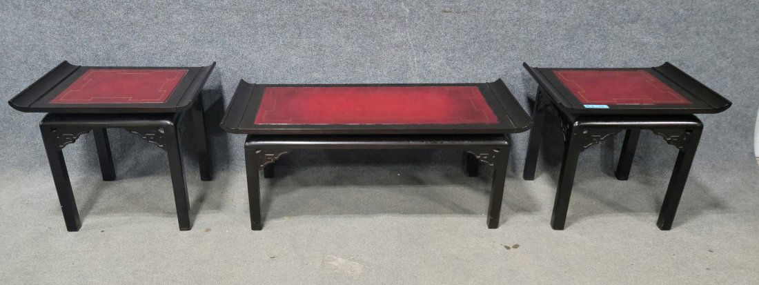 3 Piece Red Leather Top Chinese Set (1 of 5)