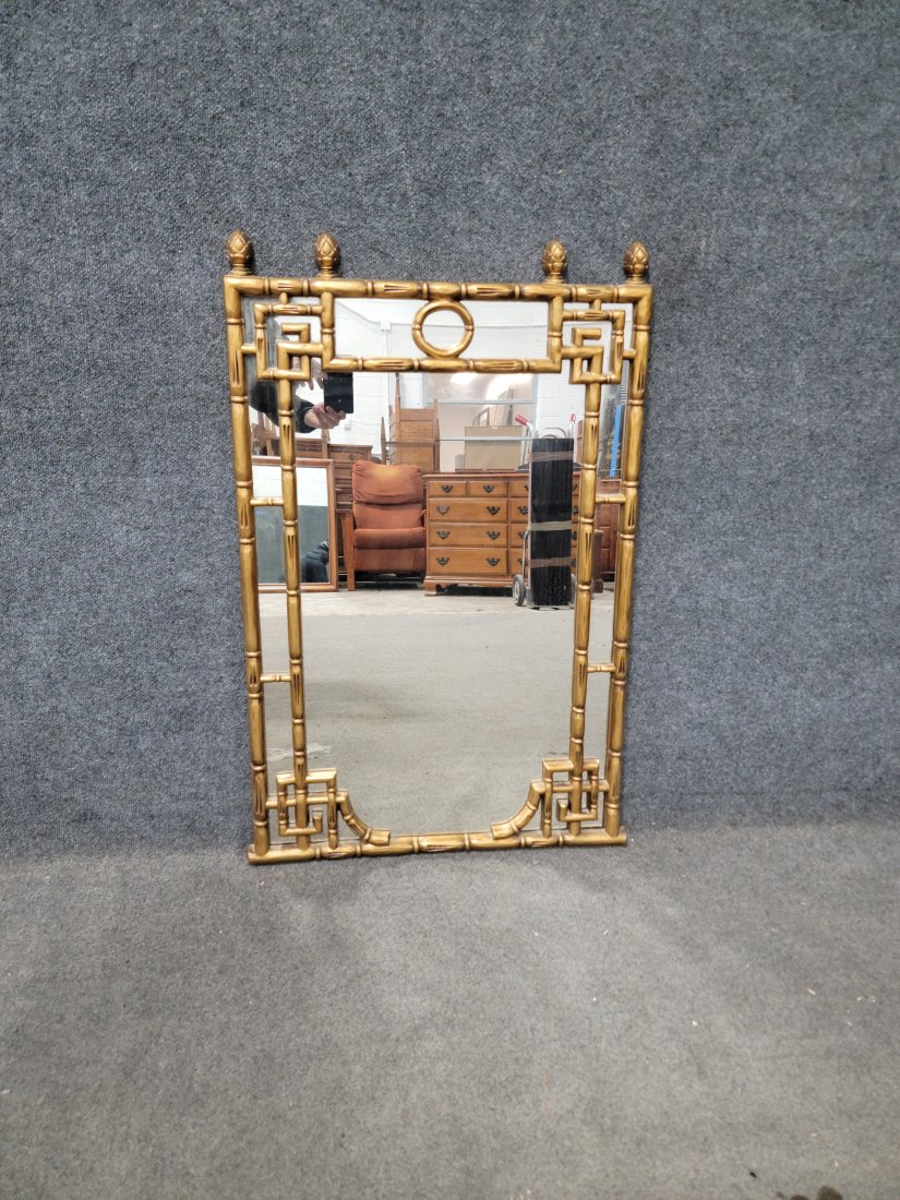 Faux Bamboo Decorative Mirror (1 of 3)