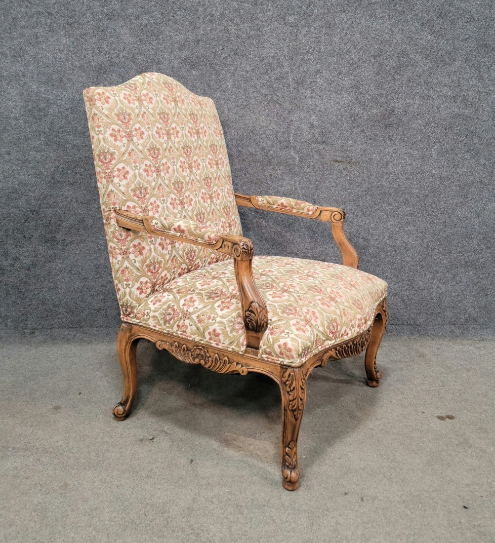 Georgian Style Open Arm Chair: 41"H, 31"W, 26"D, 16"SH