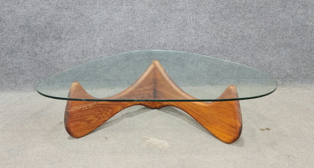 Mid Century Glass Top Coffee Table (Possibly Pearsall) (1 of 4)