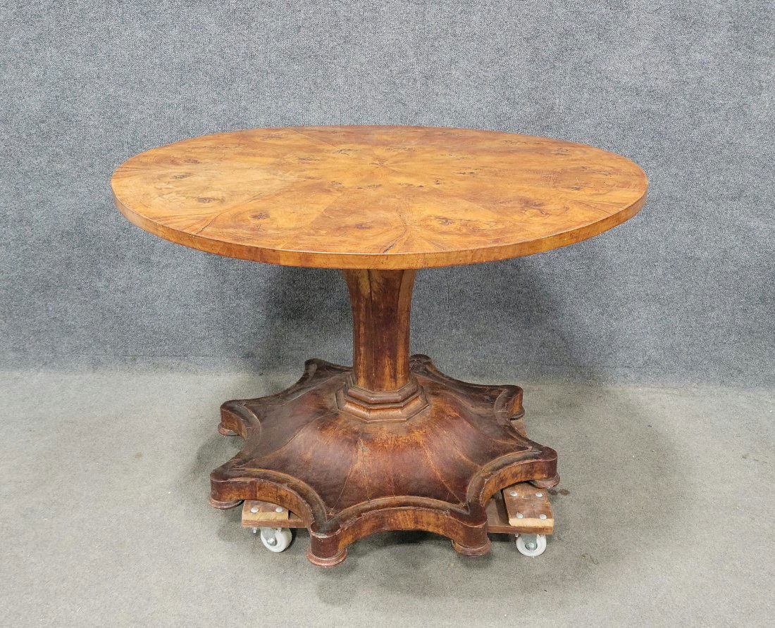 Antique Continental Tilt Top Table (Slight Warp On Top) (1 of 4)