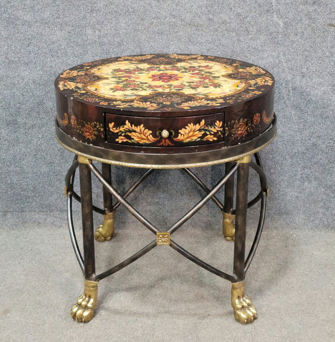 Maitland Smith Painted End Table (1 of 5)