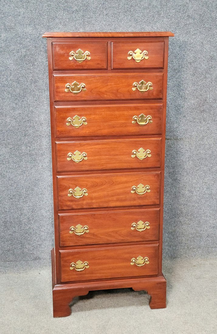 Henkel Harris Mahogany Lingerie Chest: 53"H, 22"W, 16"D