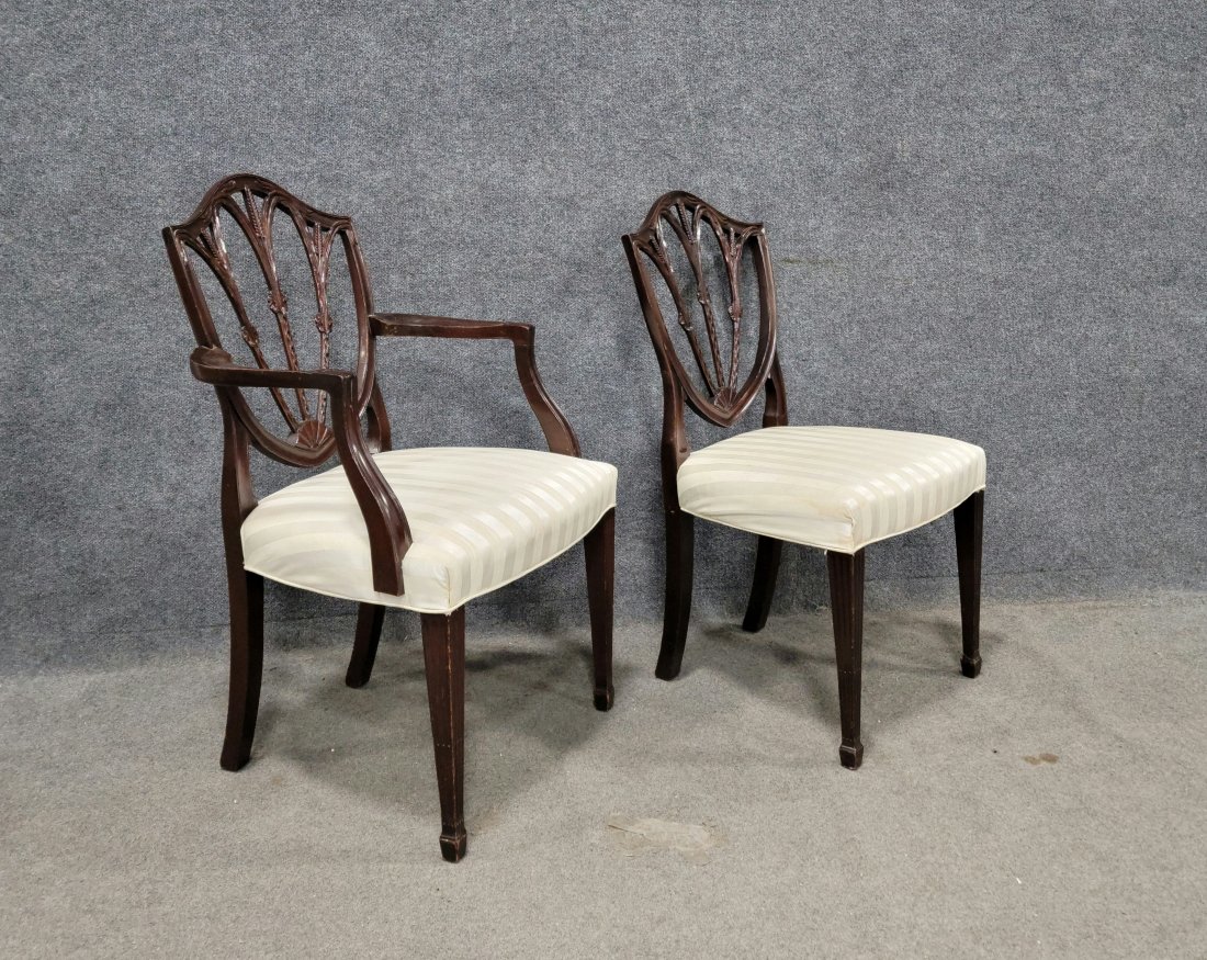 Pair Of Custom Shieldback Chairs (1 of 5)