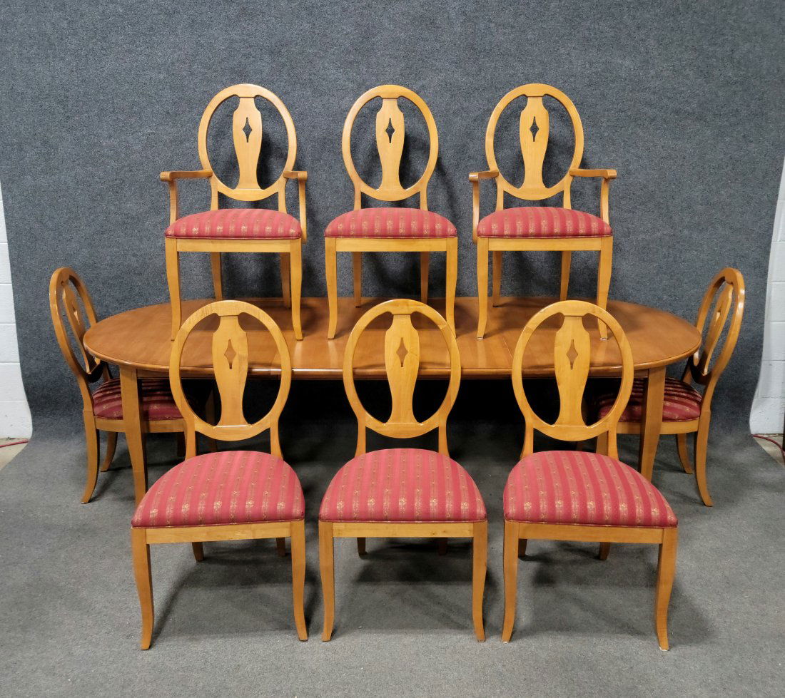 9 Piece Ethan Allen Dining Room Set (1 of 8)