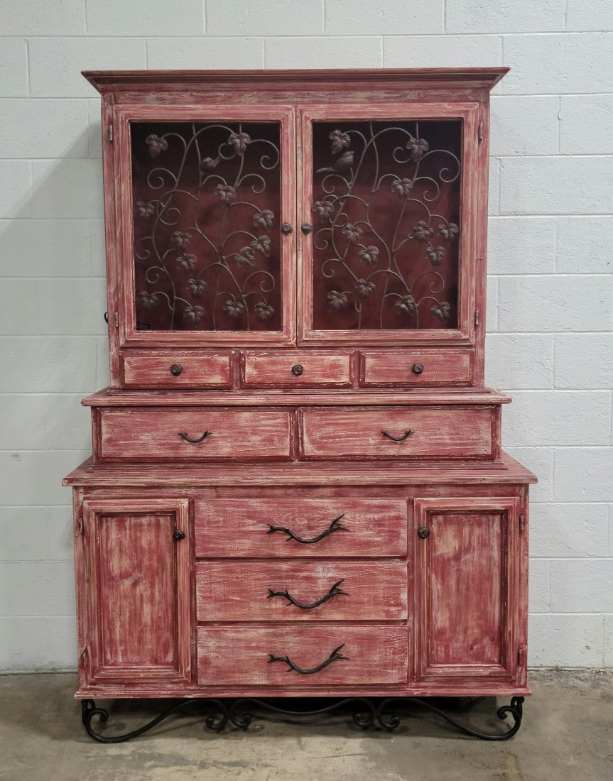 Painted Cabinet: 80"H, 56"W, 19"D
