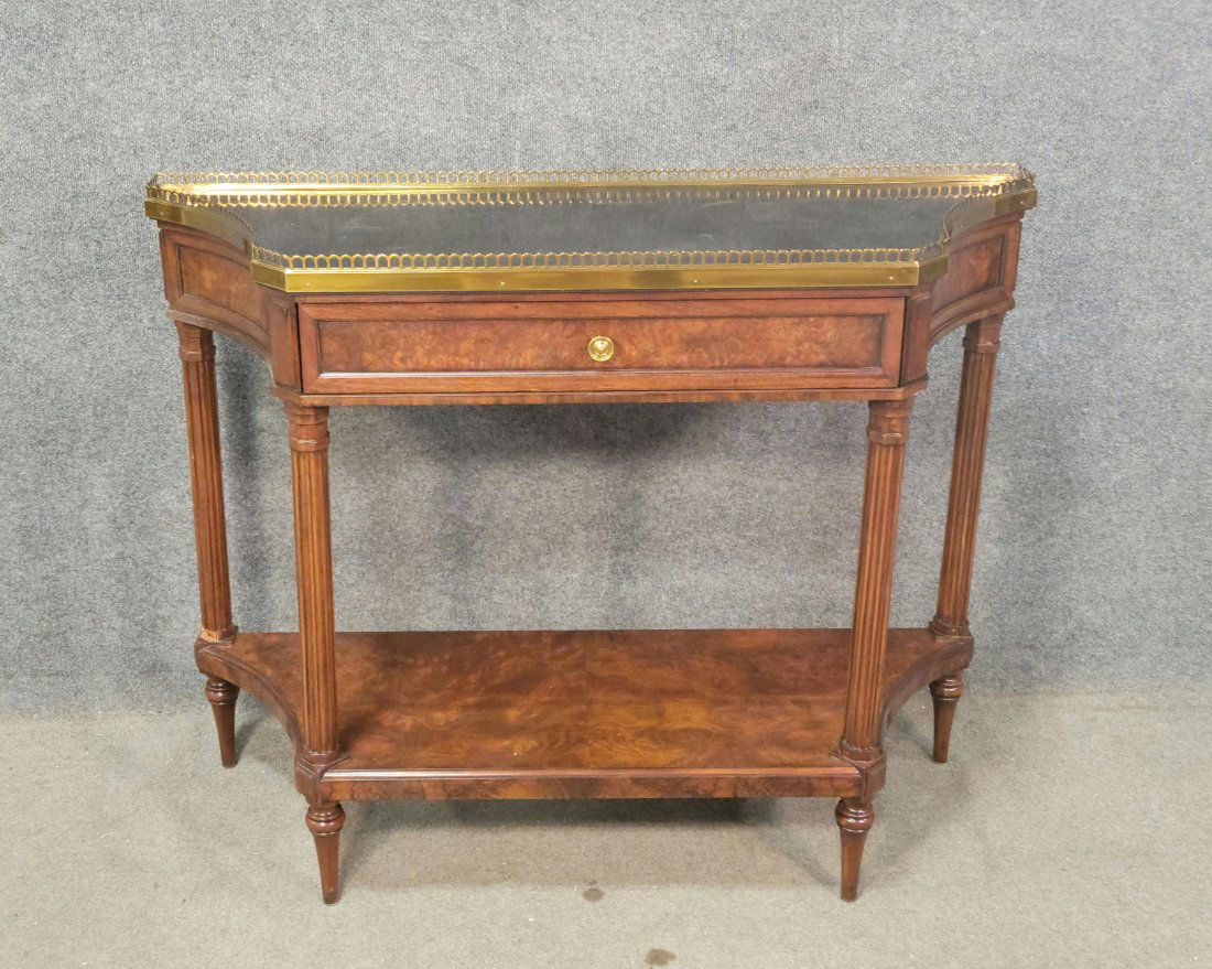 Maitland Smith Marble Top Console (Needs Some Repair) (1 of 7)