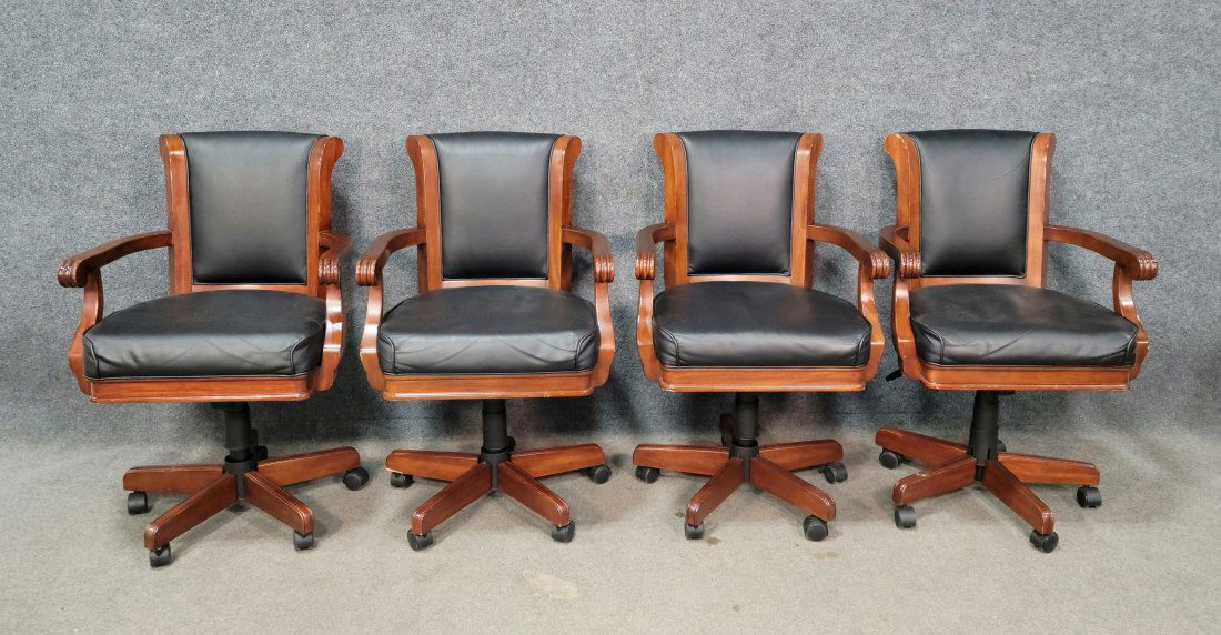 4 Leather Office Chairs (1 of 4)