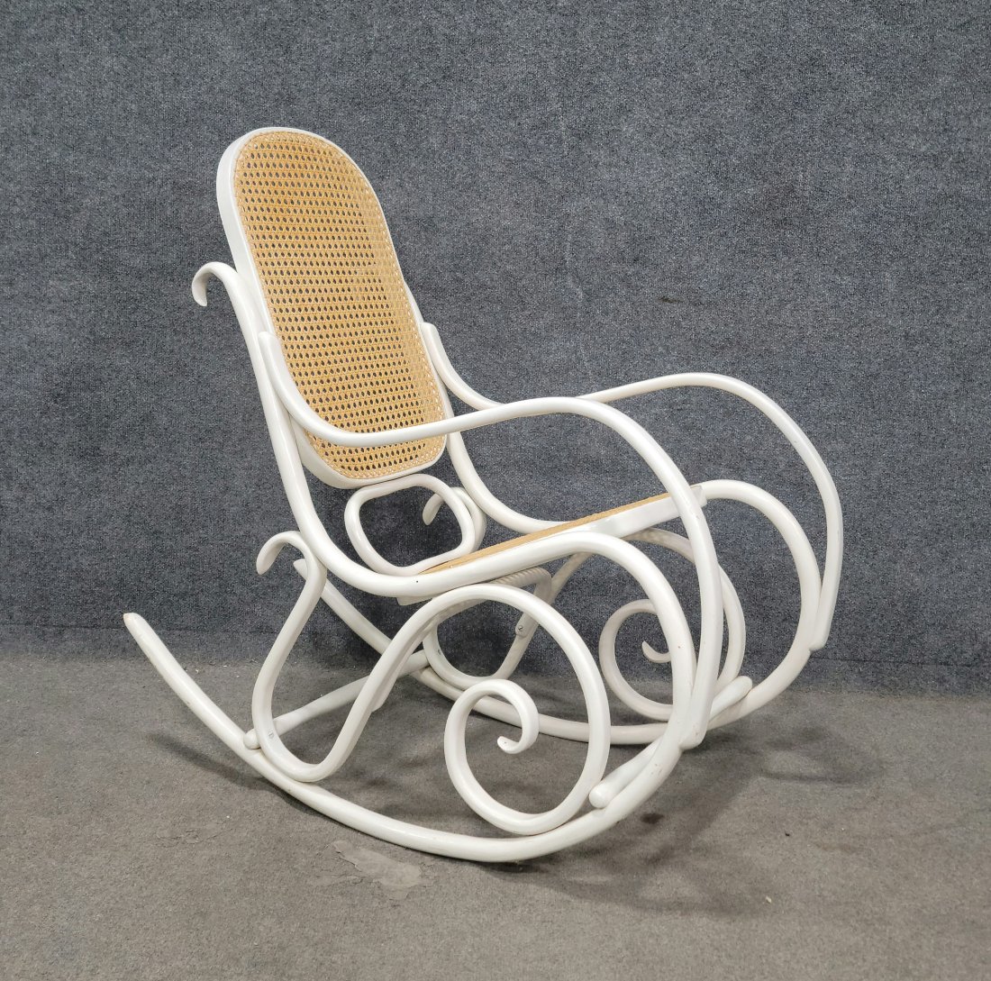Bentwood Rocking Chair: 41"H, 20"W, 41"D, 19"SH