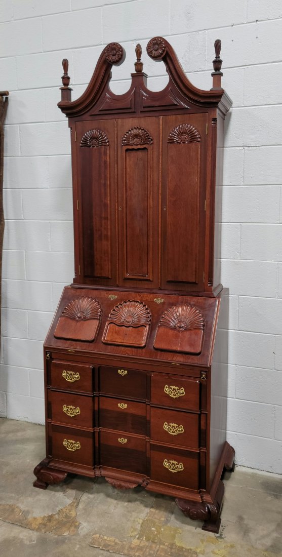 Newport Rhode Island Style Blockfront Secretary Desk (1 of 4)