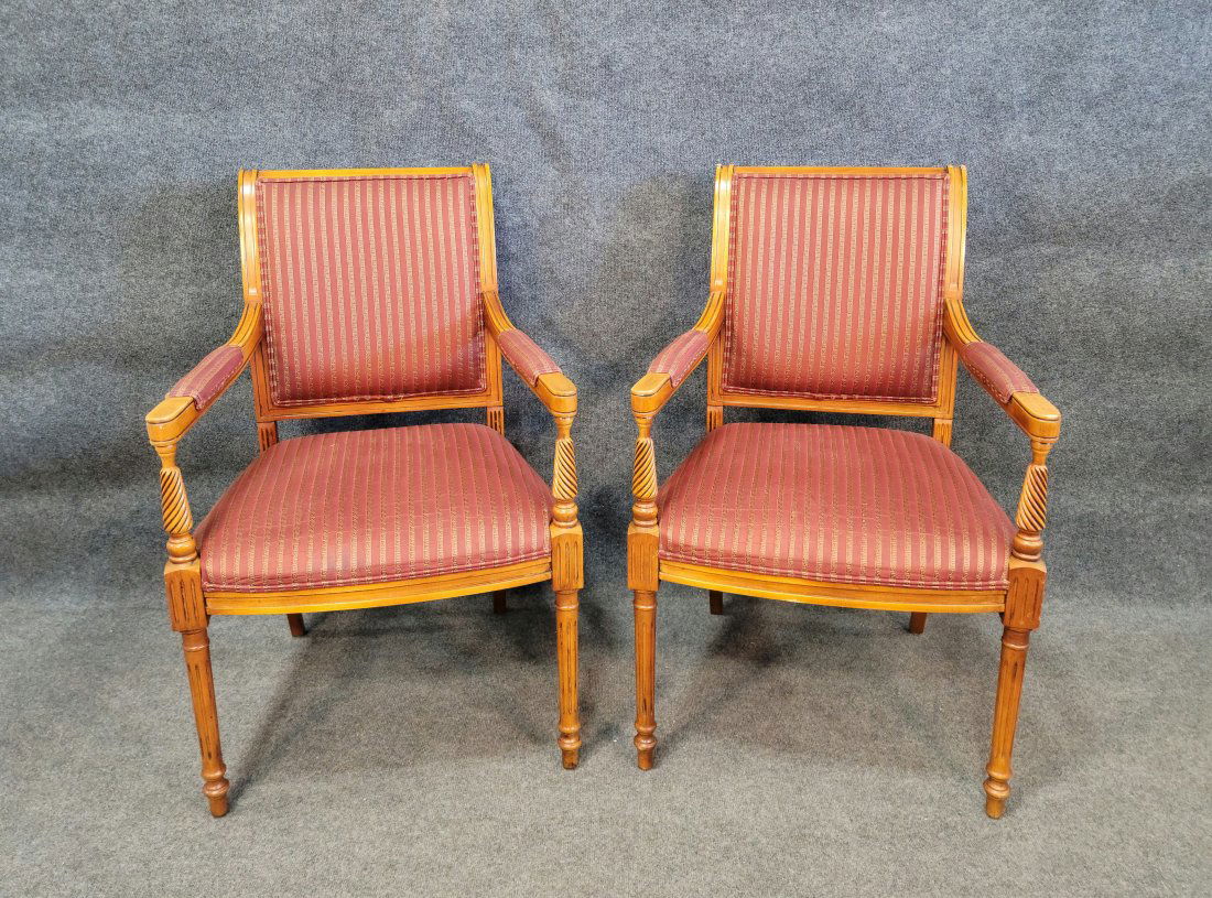 Pair Of Lloyd Open Arm Chairs (1 of 6)