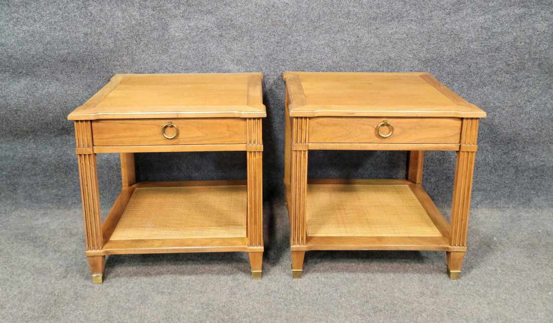 Pair Of Milling Road Baker End Tables (1 of 7)