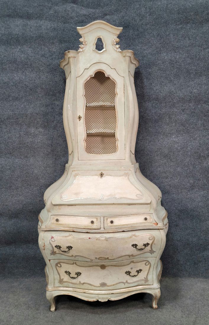 19th Century Antique Bombay Italian Secretary Desk (1 of 5)