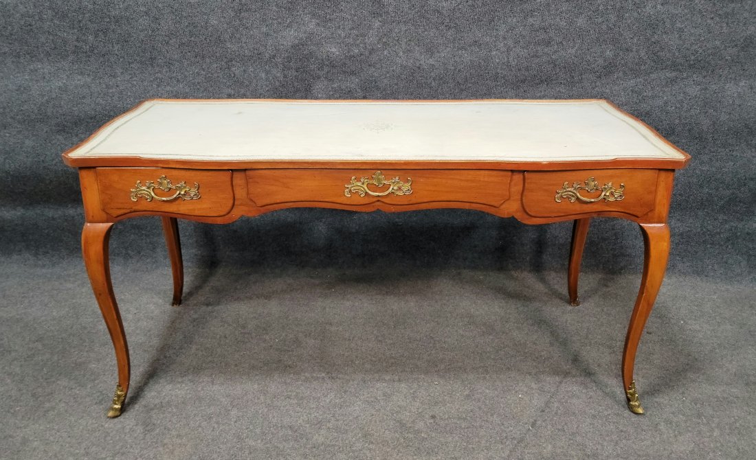 Beacon Hill Leather Top Desk: 29.50"H, 60.25"W, 26.50"D