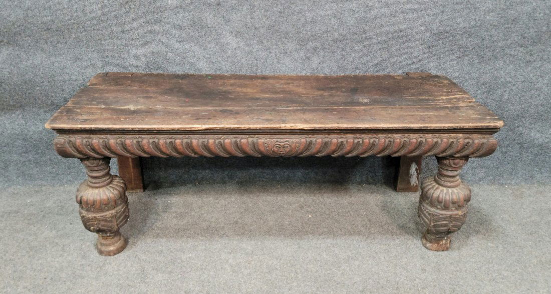 18th Century Antique Bench (1 of 6)