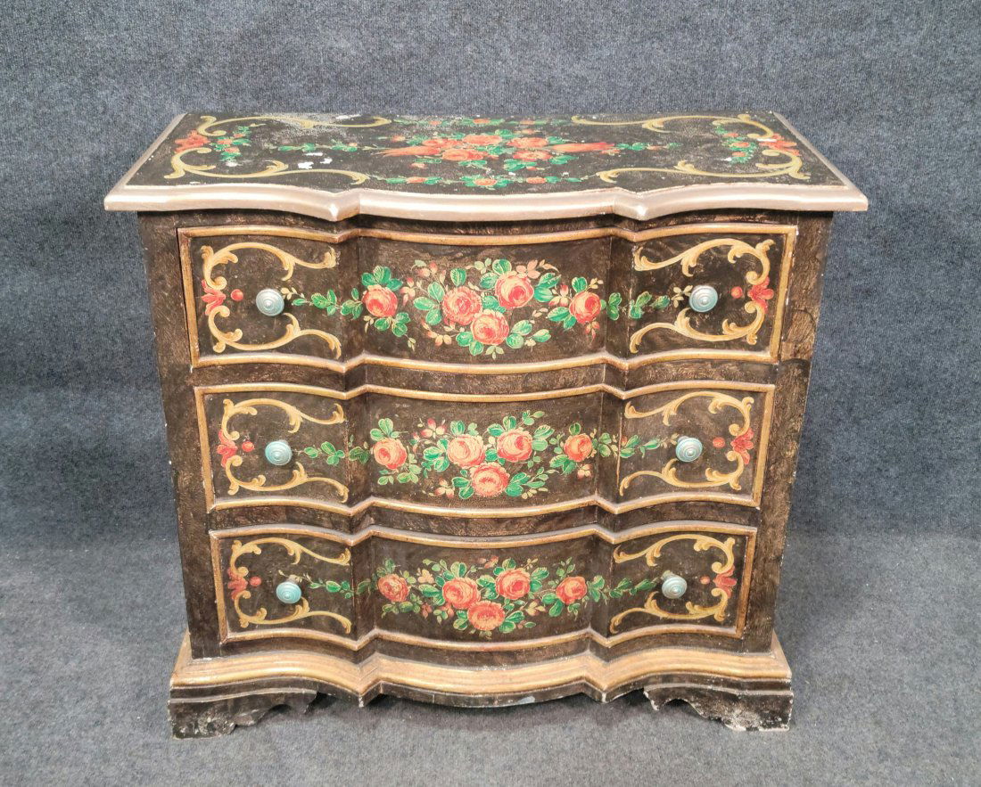 Italian Venetian Three Drawer Commode (1 of 6)