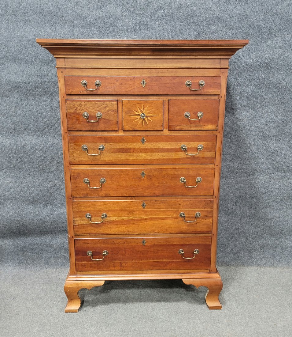Williamsburg Lane Tall Chest: 66"H, 44"W, 22"D