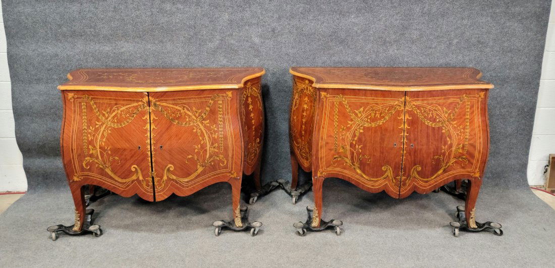 Pair Of Bombay French Bronze Mounted Commodes (1 of 6)