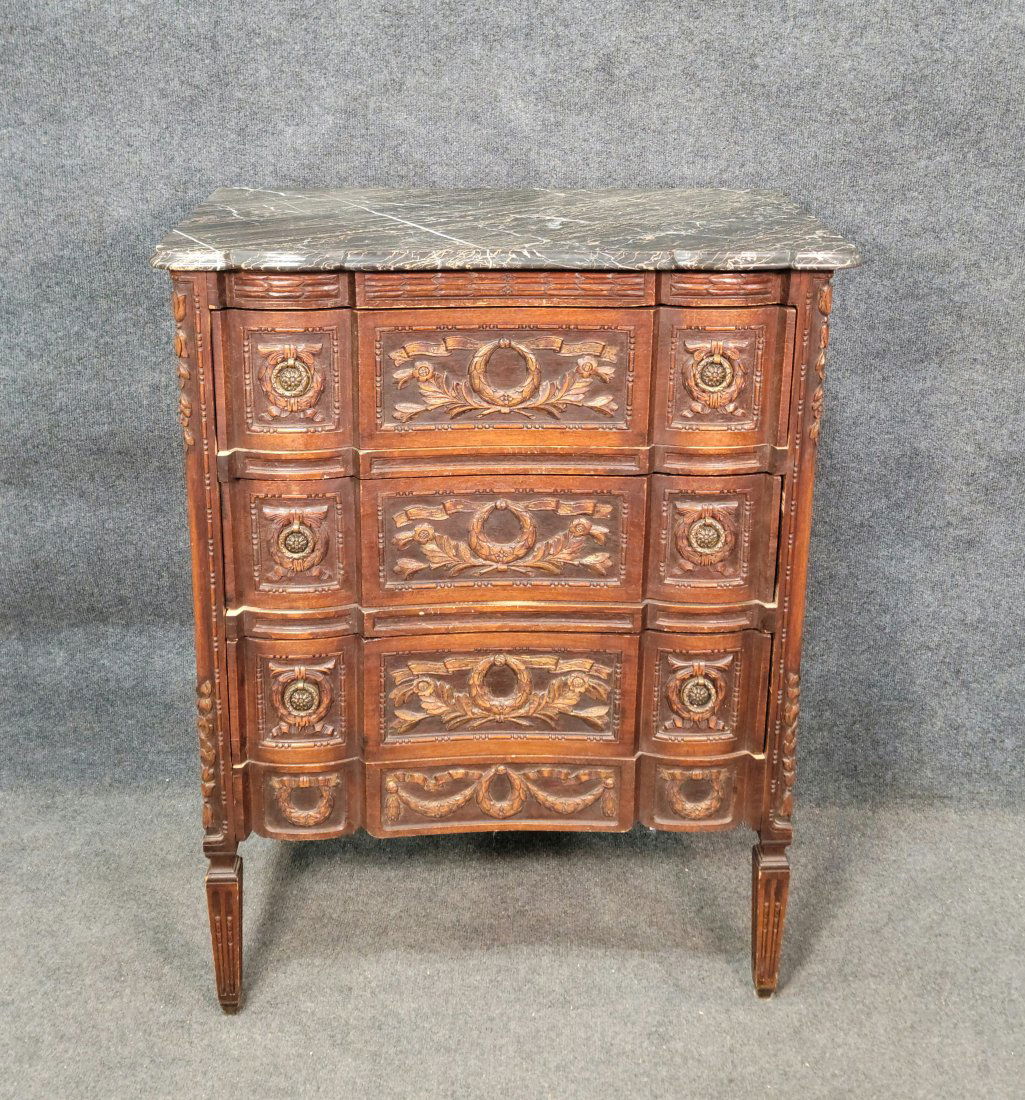Antique Continental Marble Top Commode (1 of 6)