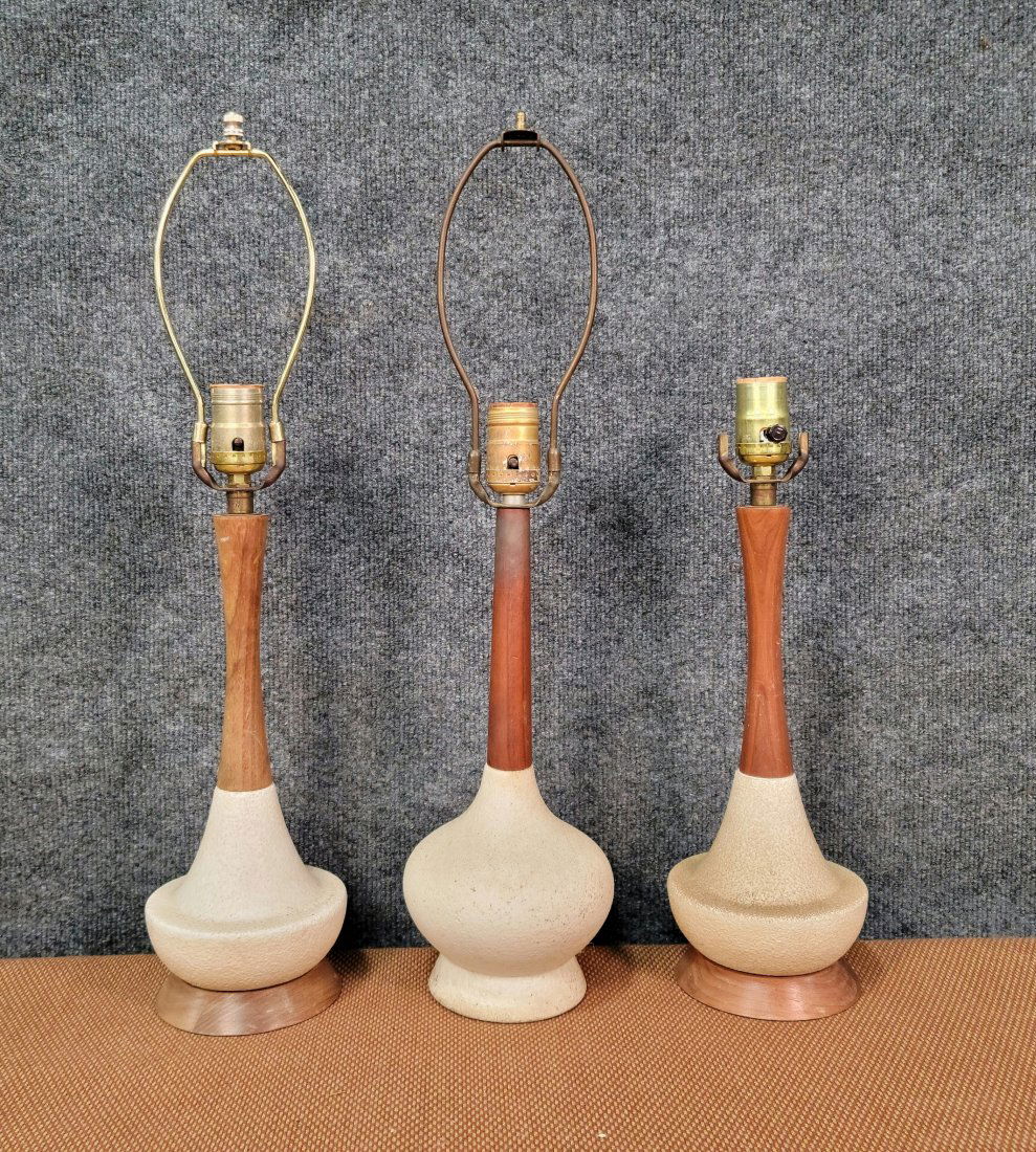 3 Mid Century Table Lamps (1 of 1)