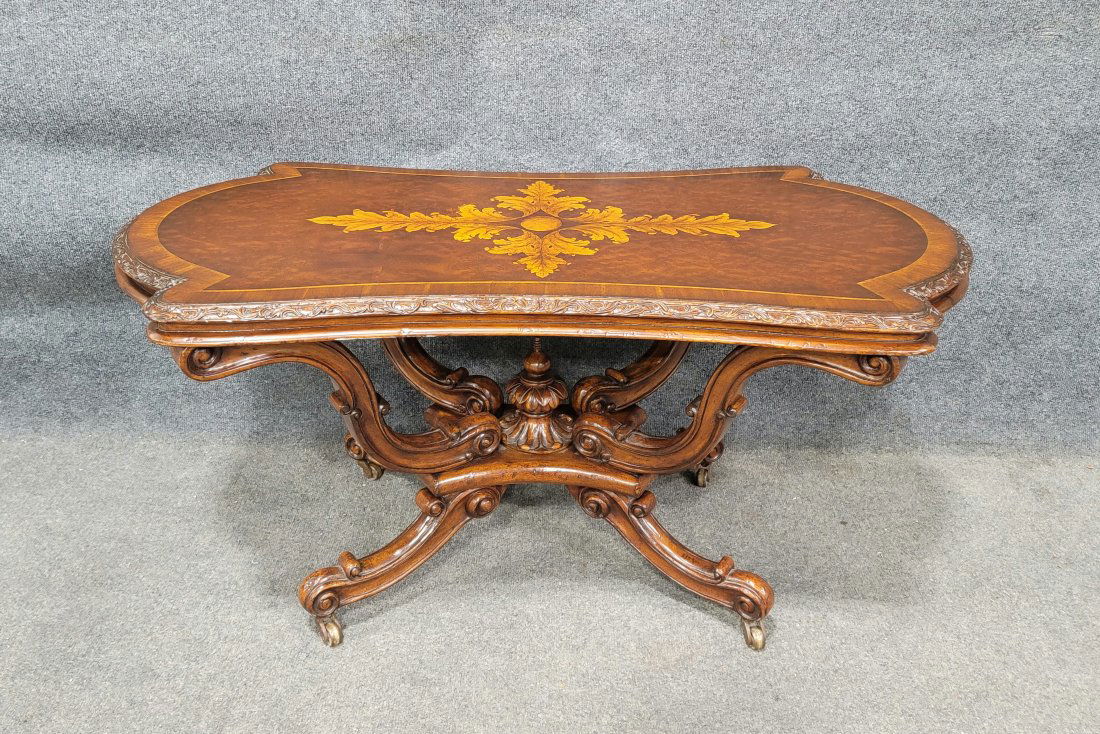 European Crossroads By John Richard Inlaid Coffee Table (1 of 5)