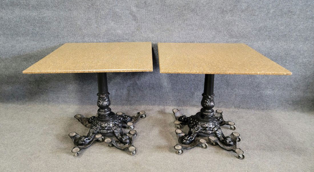 Pair Of Wrought Iron Pub Tables (1 of 5)