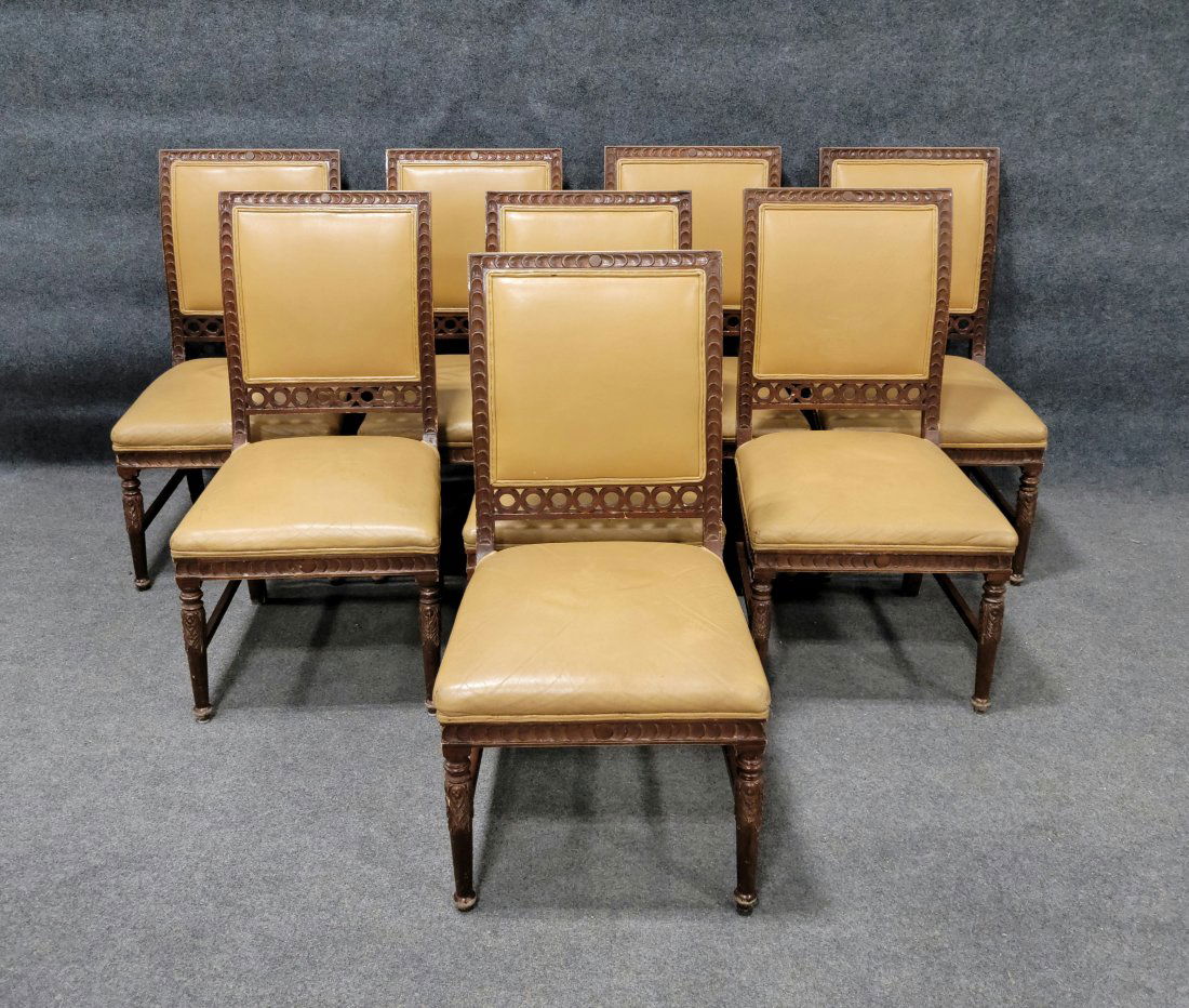 8 Regency Leather Chairs (1 of 5)