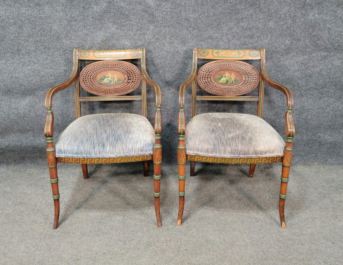 Pair Of 19th Century Adams Style Chairs (1 of 6)