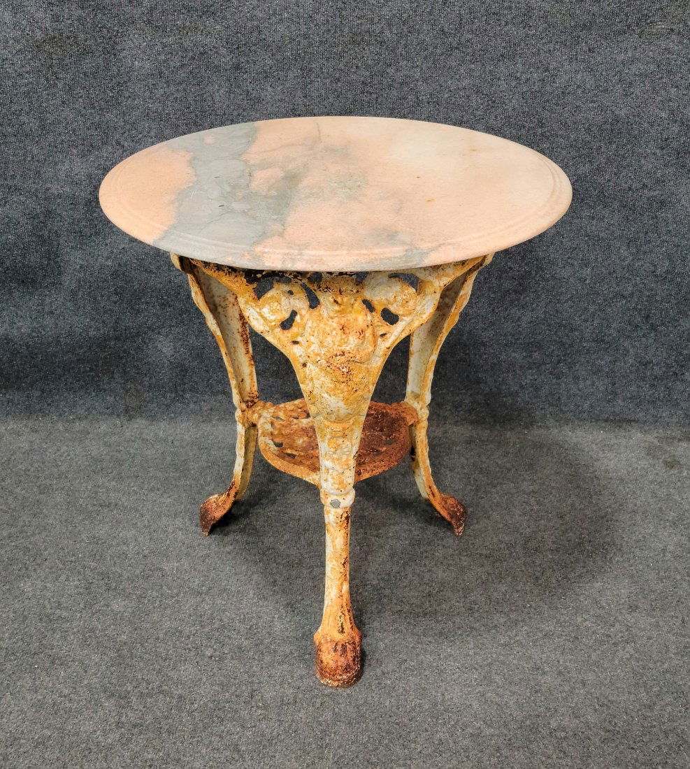 Antique Wrought Iron Table In The Manner Of Fisk (1 of 4)