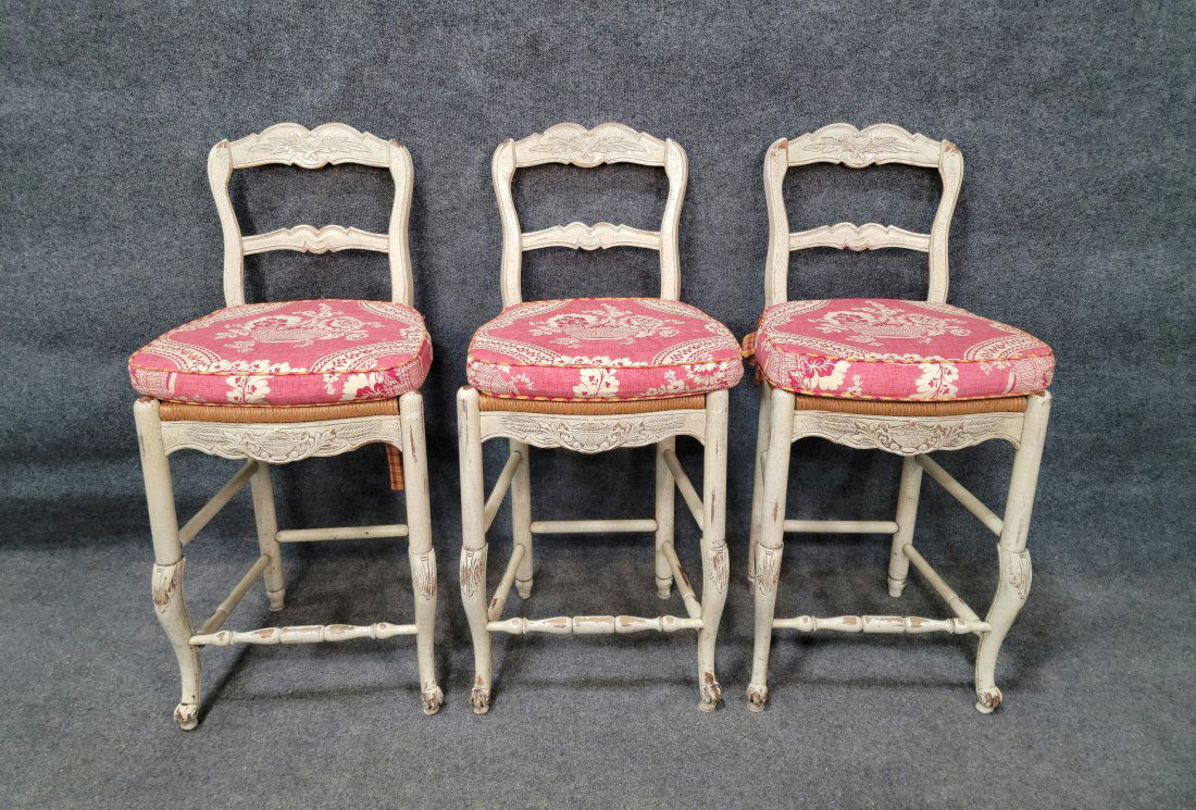 3 Painted Barstools (Great Quality) (1 of 5)