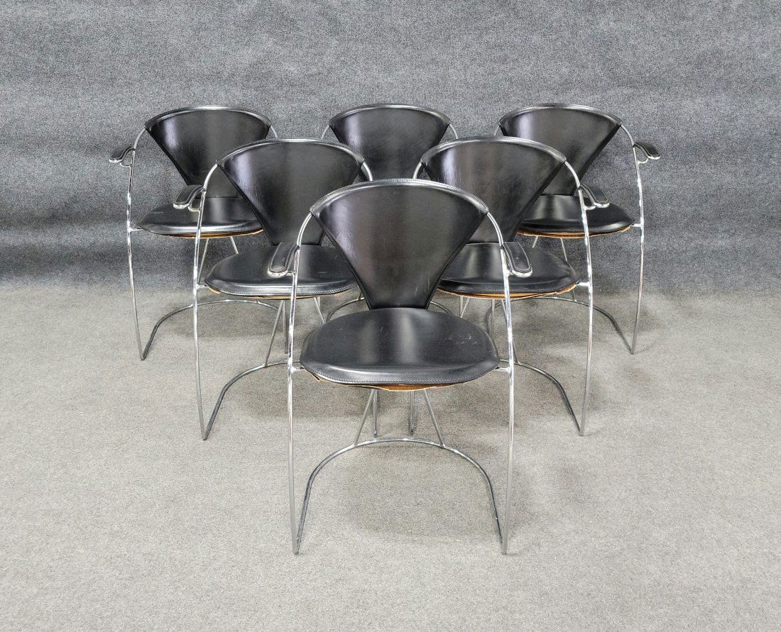 6 Italian Mid Century Style Dining Chairs (1 of 5)