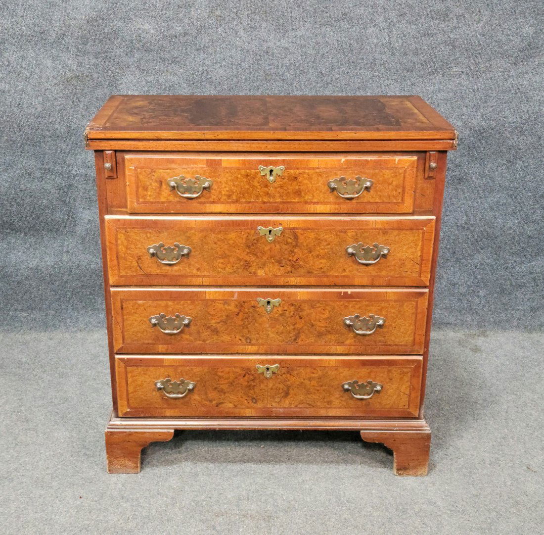 Antique 19th Century English Flip Top Bachelors Chest (1 of 8)