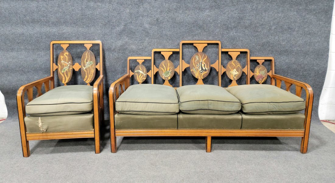 2 Piece Art Deco Fish Parlor Set (Very Rare) (1 of 13)