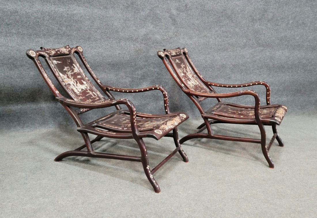 Pair Of Antique Chinese Chairs (1 of 7)