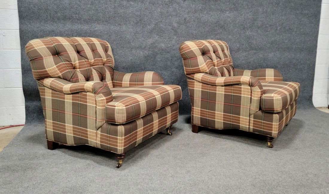 Pair Of Oversized Baker Chairs (1 of 5)