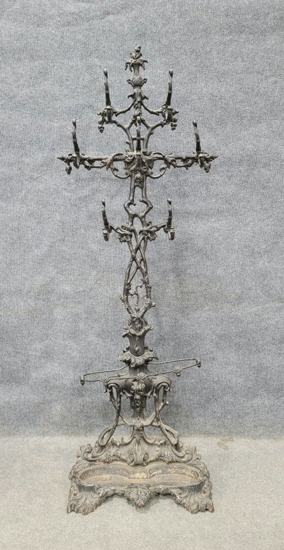 Cast Iron Hall Rack In The Manner Of Fisk (1 of 6)