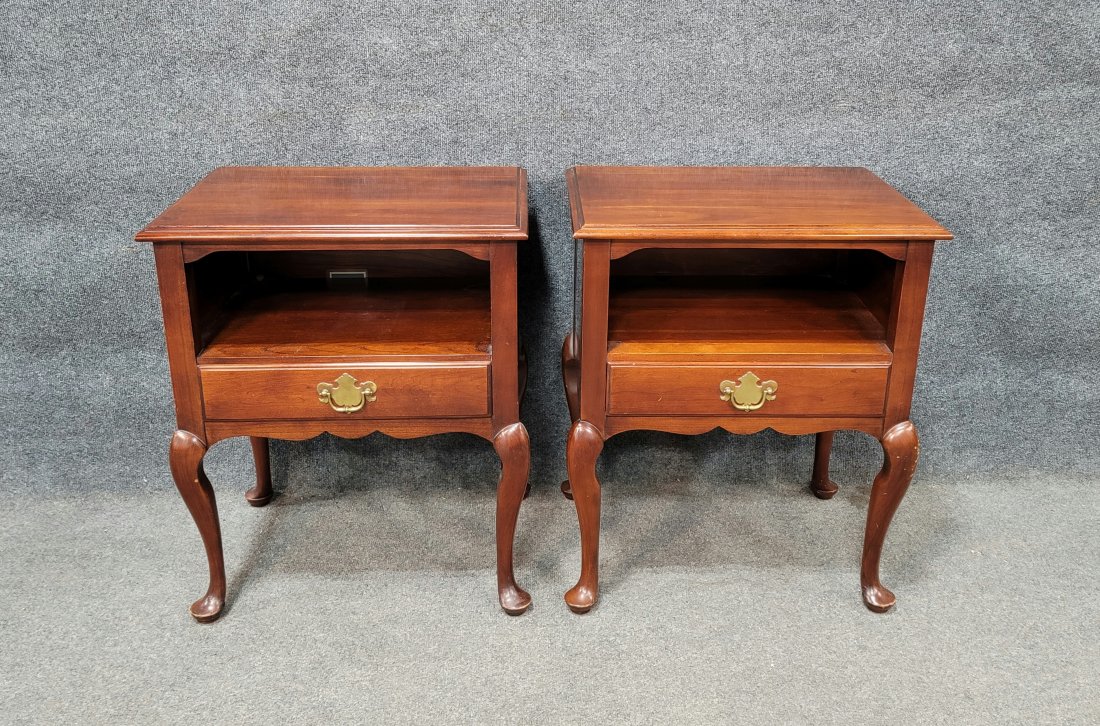 Pair Of Statton Nightstands: 26"H, 21.50"W, 16"D