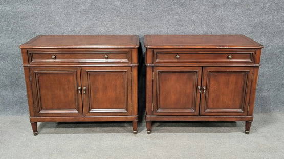 Pair Of Milling Road Division Of Baker Nightstands: 32"H, 38"W, 18"D