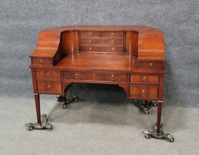 Hekman Carlton House Desk: 40"H, 53.75"W, 31"D