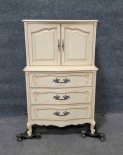 In The Manner Of John Widdicomb Painted Chest: 58"H, 35.50"W, 20.50"D