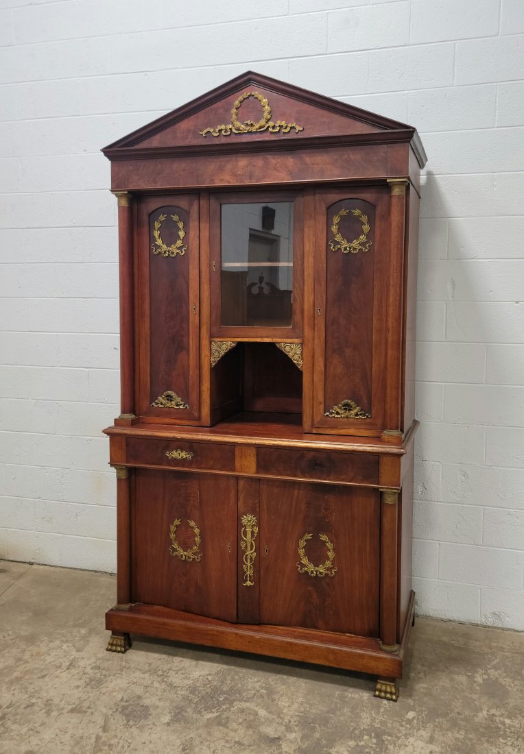 Antique French Empire Bronze Mounted Cabinet (1 of 4)