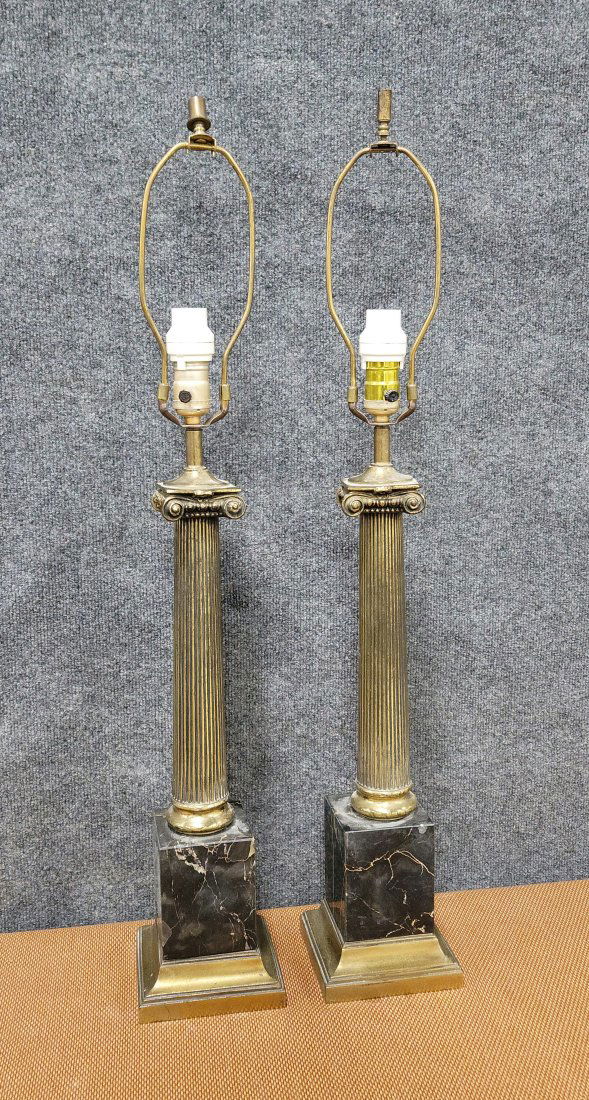 Pair Of Column Lamps (1 of 1)