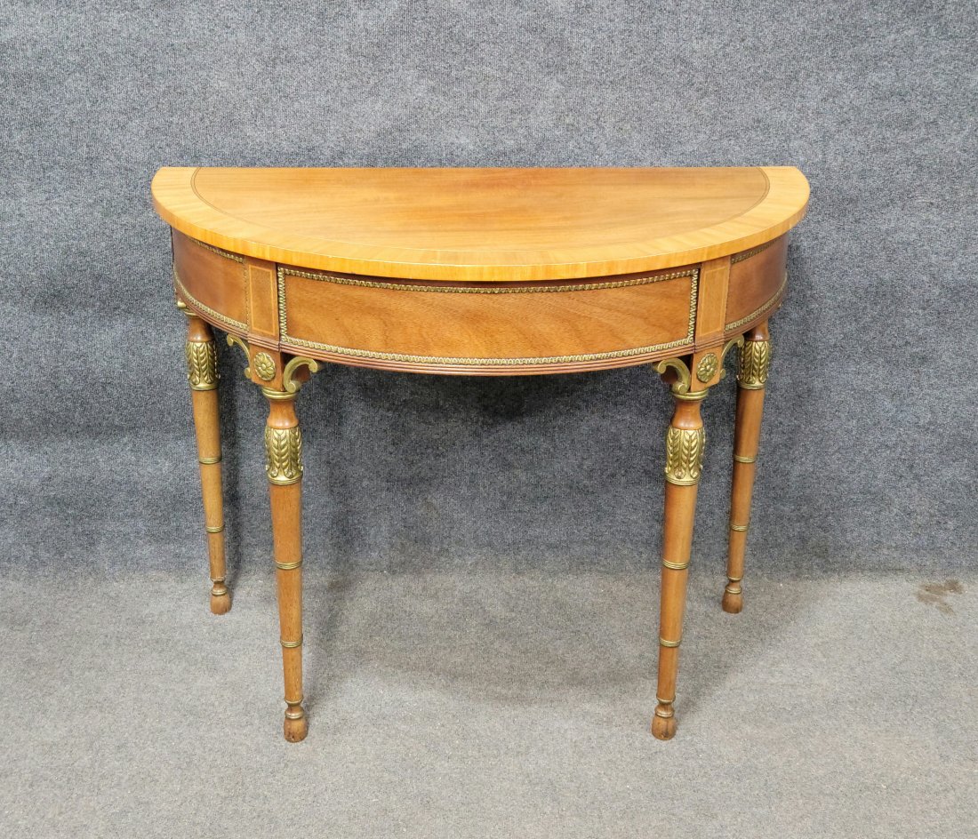 Kindel Demi Lune Console: 33"H, 42"W, 21.75"D