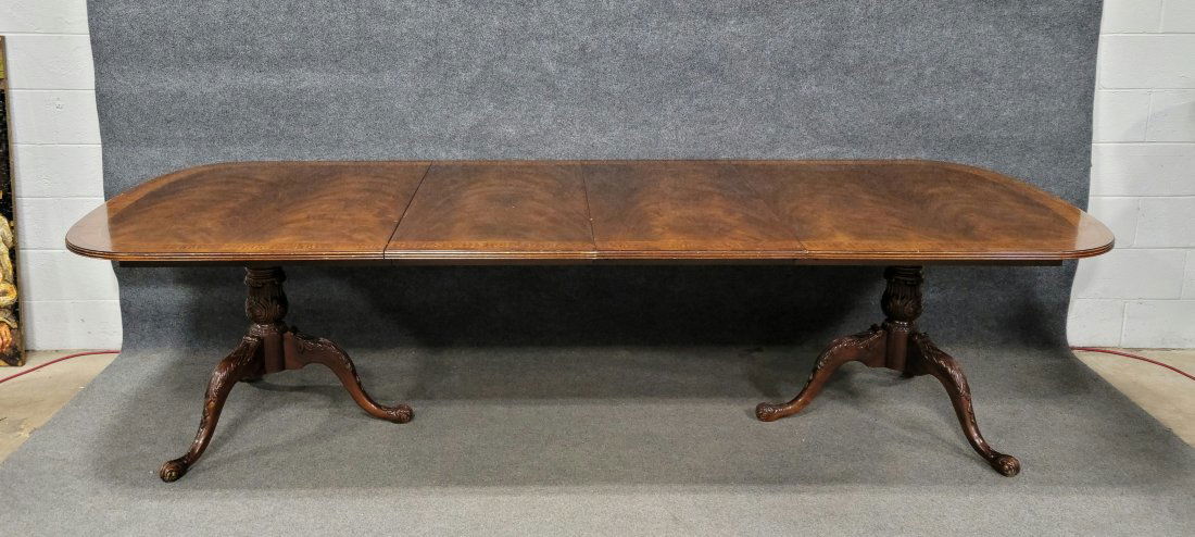 Drexel Banded Dining Table (2 Leaves Included) (1 of 7)