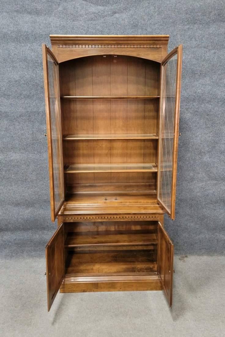 Ethan Allen 2 Piece Curio Cabinet (1 of 4)