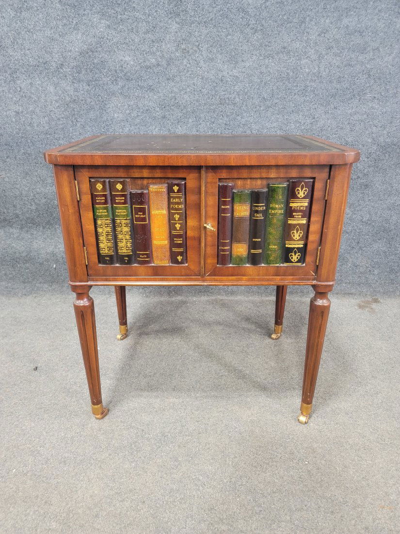 Maitland Smith Leather Book End Table (1 of 4)