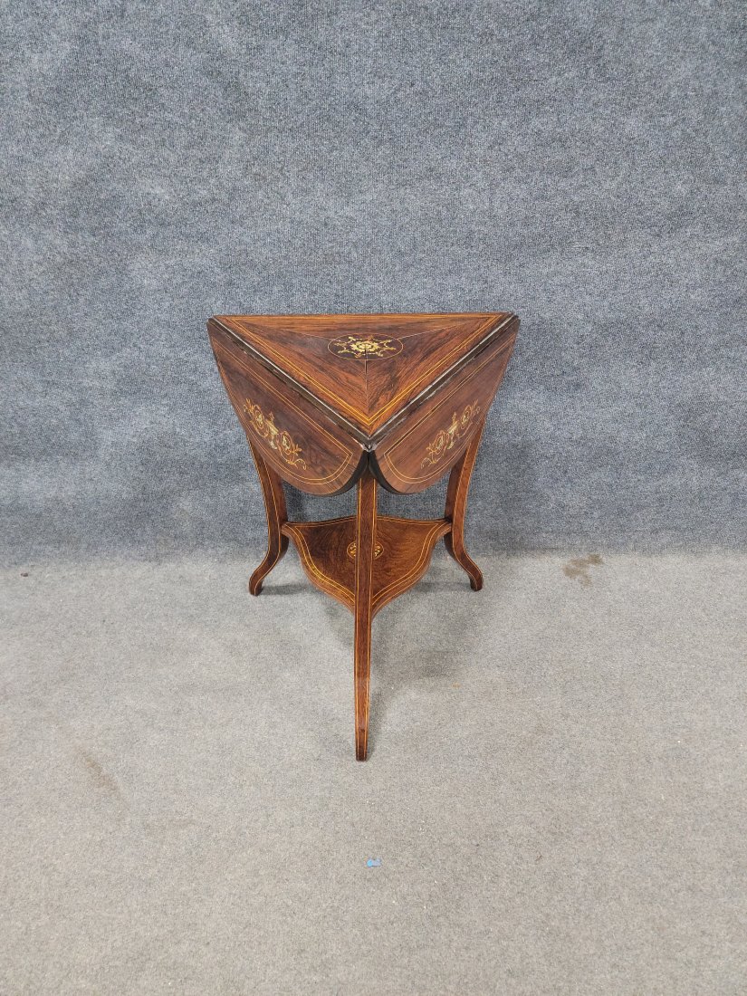 Flip Top Corner Table: 27h, 27.5w, - opened