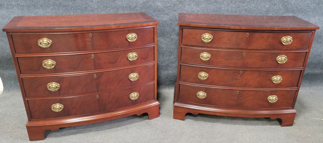 Pair Of Ethan Allen Bachelors Chests: 32.5h, 38w, 19d