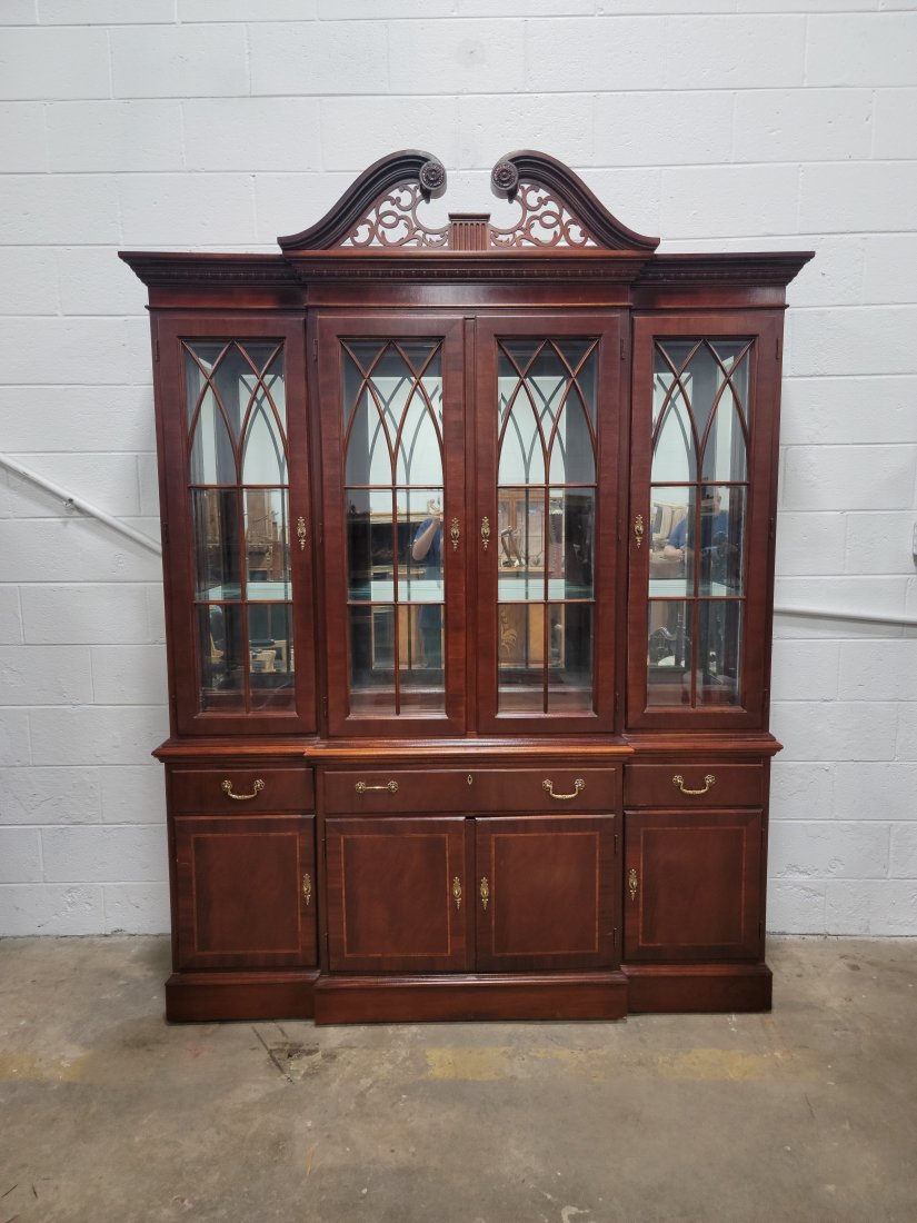 Ethan Allen Breakfront: -