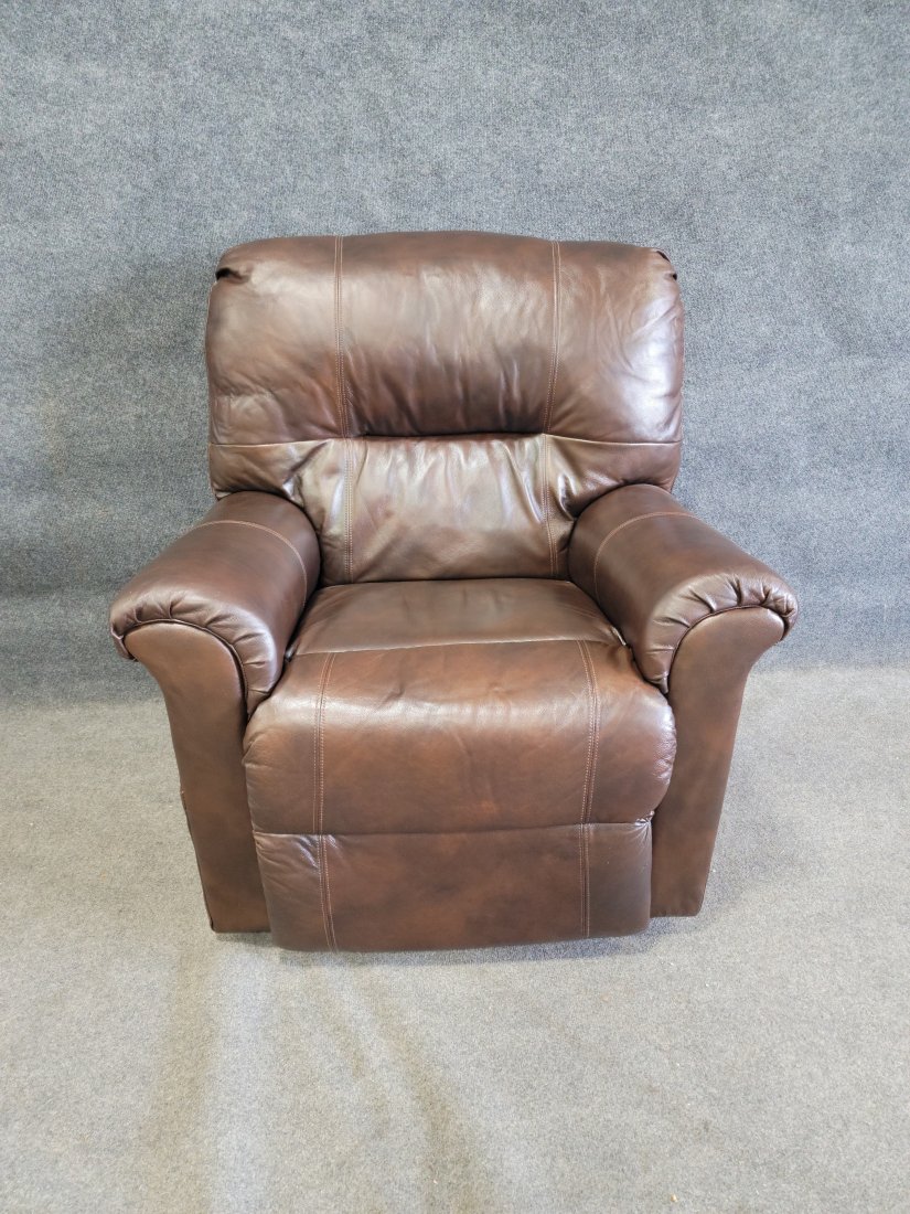 Pleather Recliner Chair: 41h, 37.5w, 36d